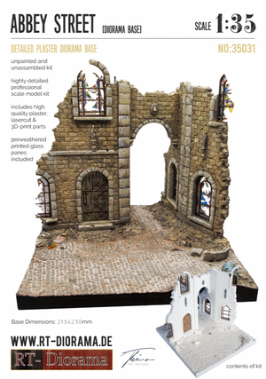 RT-Diorama 35031 Socle de diorama : Abbey Street 1/35