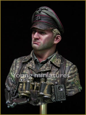 Young Miniatures YM1831 Officier SS allemand de la Waffen-SS 1944 1/10 – image 3