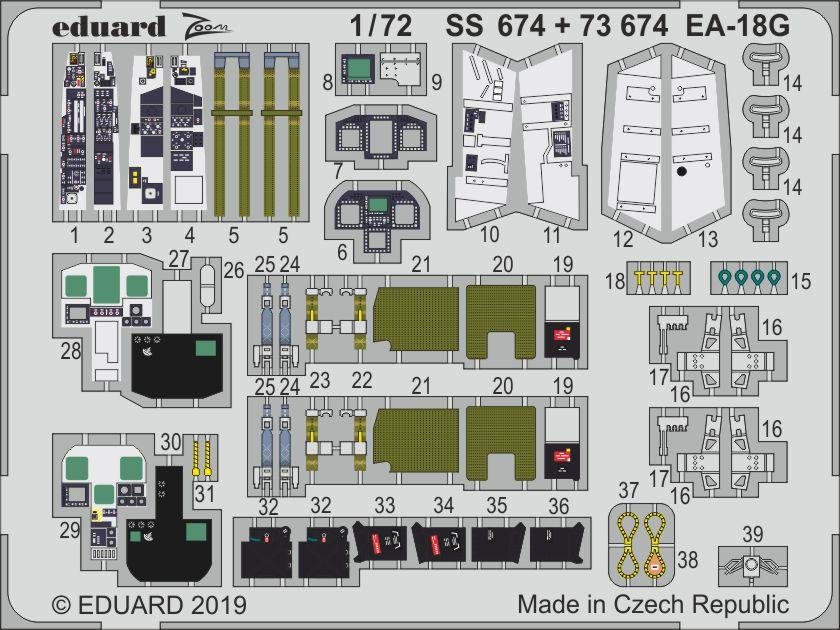 Eduard SS674 EA-18G HASEGAWA 1/72