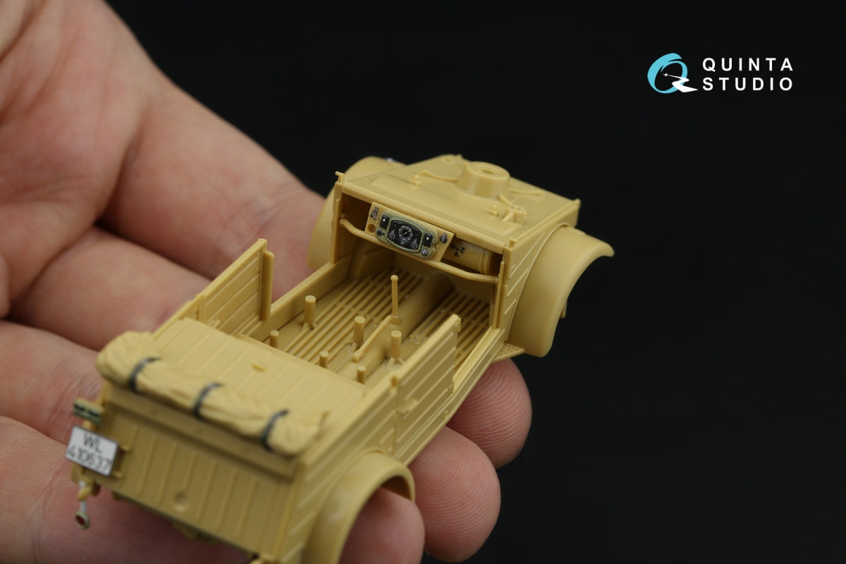 Intérieur imprimé en 3D et coloré sur papier décalcomanie Quinta Studio QD48546 Kubelwagen Type 82 (Tamiya) 1/48 – image 9