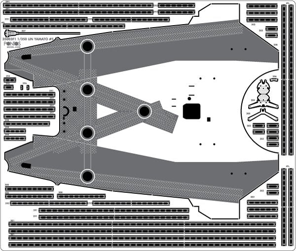 Pontos 35003F1 Kit de détails pour le Yamato IJN (1/350) – Bild 6
