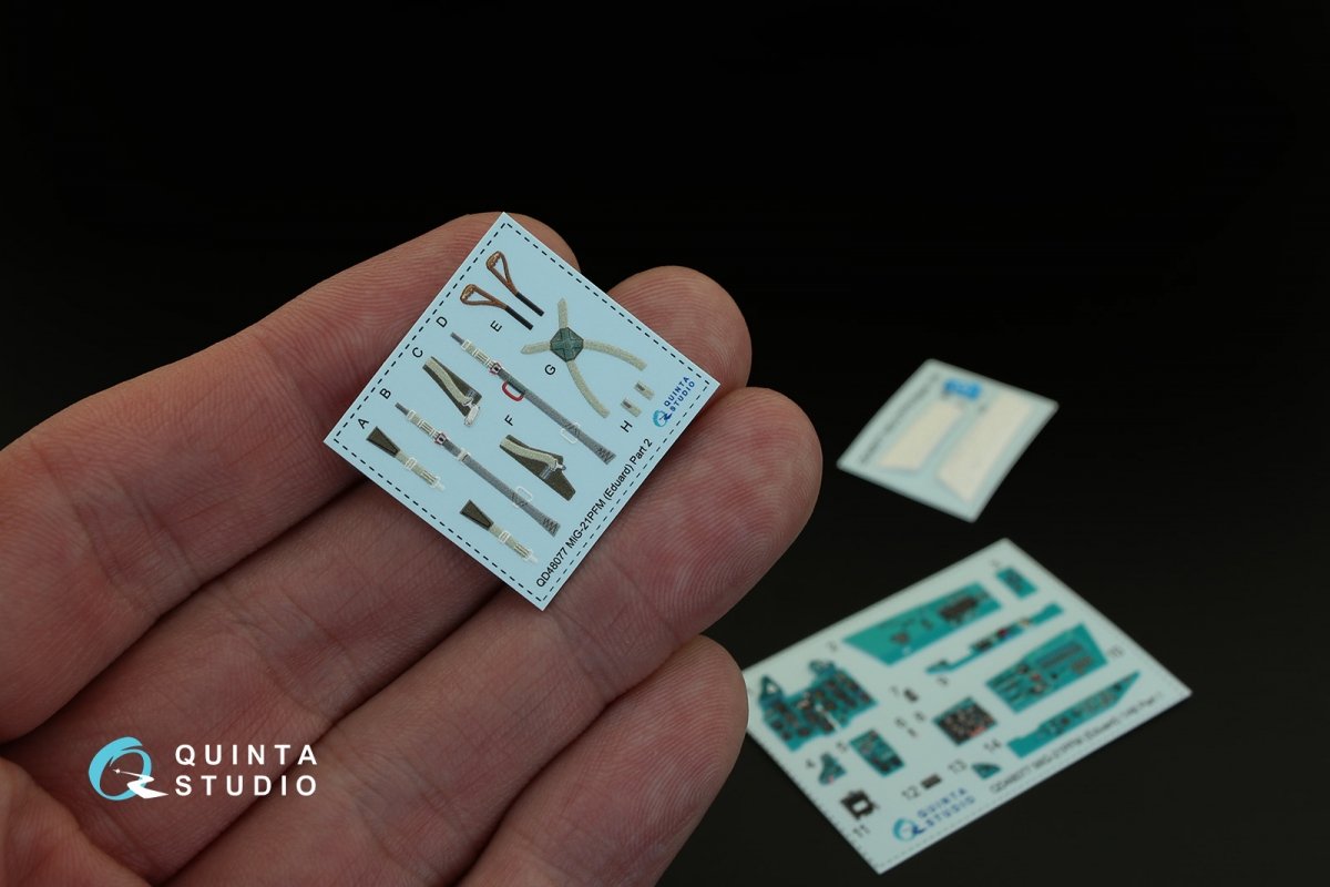 Intérieur imprimé en 3D et coloré sur papier décalcomanie pour le Yak-1 (première production) de Quinta Studio QD48002 (compatible avec tous les kits) à l&amp;#39;échelle 1/48  – Bild 2