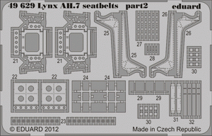 Ceintures de sécurité Eduard 49629 Lynx AH.7 1/48 (Airfix) – image 2