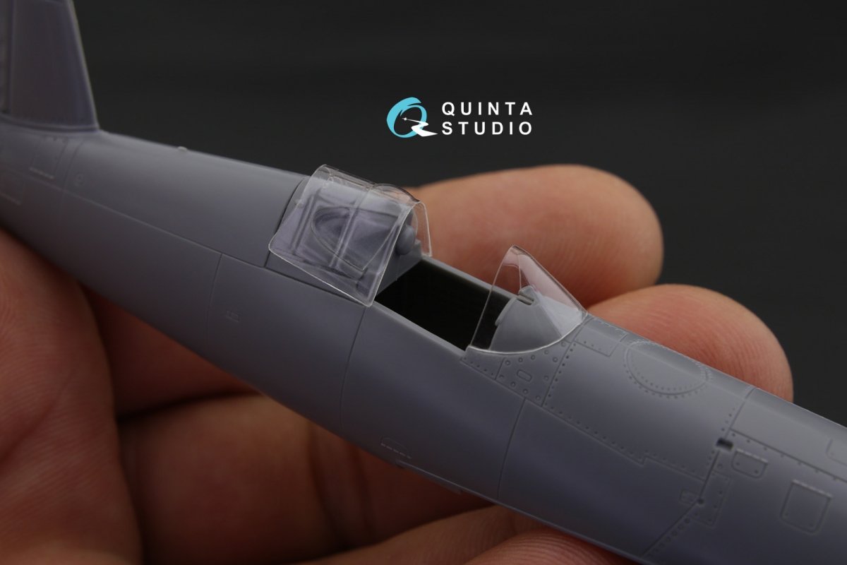 Verrière transparente thermoformée Quinta Studio QC72023 F4U-1 Corsair (pour maquette Tamiya) au 1/72  – image 2