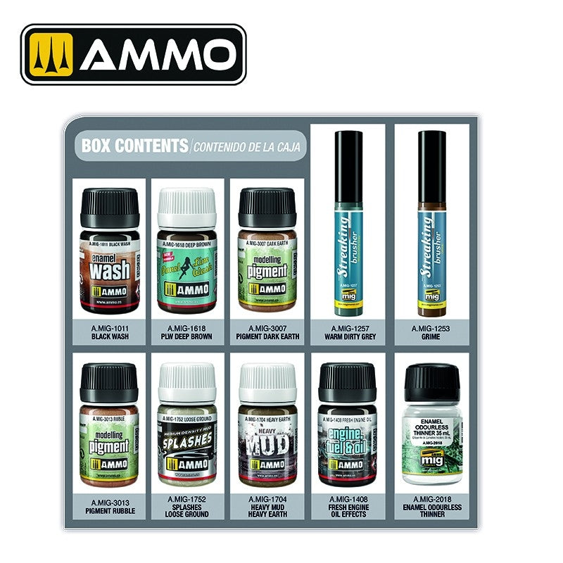 AMMO par Mig Jimenez 7820 Kit Débutant - Effet Vieillissement  – immagine 2