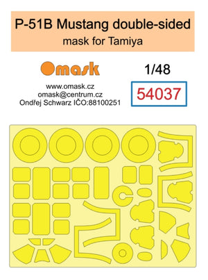 Masque double face Omask 54037 P-51B Mustang (pour Tamiya) 1/48
