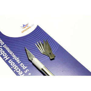 Couteau scalpel de modélisme Amazing Art 18581 + 5 lames – image 2
