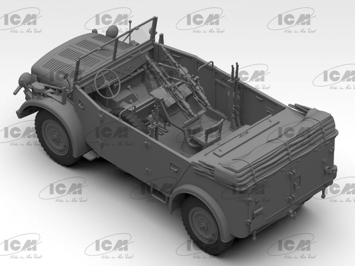 ICM 35503 sEPkw Kfz.70 avec Zwillingssockel 36 Véhicule militaire allemand de la Seconde Guerre mondiale 1/35 – immagine 5