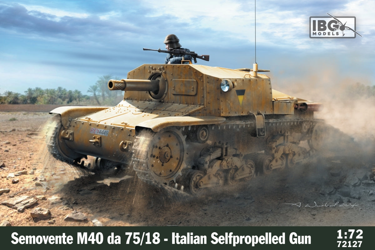 IBG 72127 Semovente M40 da 75/18 - Canon automoteur italien de 75 mm 1/72