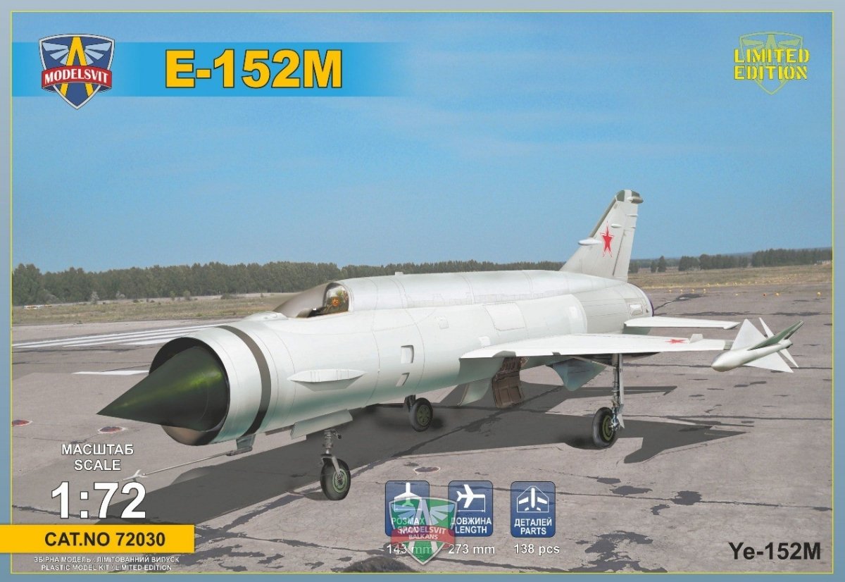Modelsvit 72030 Ye-152M Prototype d&amp;#39;intercepteur lourd 1/72