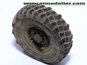 Camion cargo standard américain moderne M1083 FMTV, modèle ET ER35-045, roues lestées pour TRUMPETER 1/35 – immagine 3