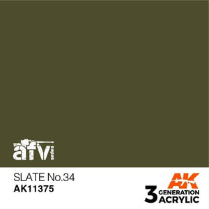 AK Interactive AK11375 Ardoise n° 34 17 ml