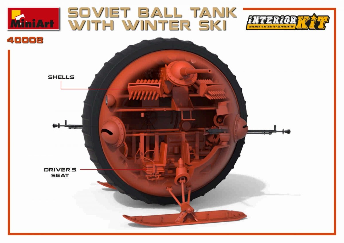 MiniArt 40008 RÉSERVOIR À BALLES SOVIÉTIQUE avec SKI D&amp;#39;HIVER. KIT INTÉRIEUR 1/35 – image 13