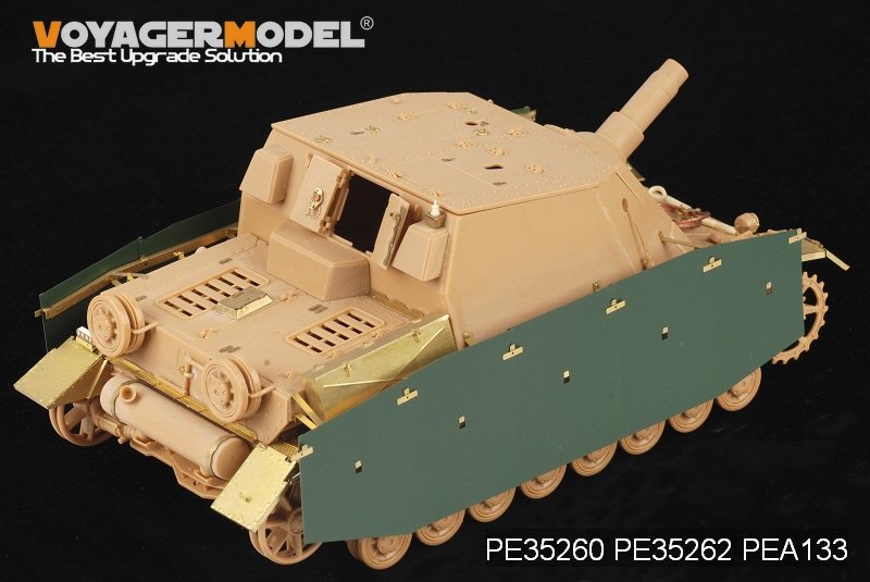 Jupes latérales pour Sturmpanzer IV Brummbar allemand de la Seconde Guerre mondiale (version initiale) - Modèle Voyager PEA133 (pour Tristar 35038) - Échelle 1/35 – image 6