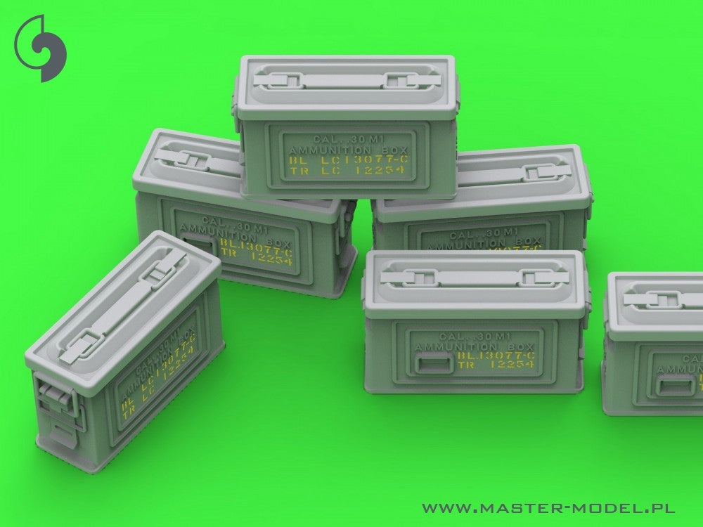 Boîtes de munitions Master GM-35-091 M1 pour fusil Browning M1919 calibre .30 (7,62 mm) (6 pièces) - FERMÉES 1/35 – Bild 5