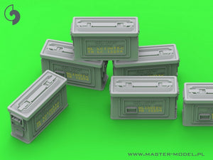Boîtes de munitions Master GM-35-091 M1 pour fusil Browning M1919 calibre .30 (7,62 mm) (6 pièces) - FERMÉES 1/35 – Bild 5