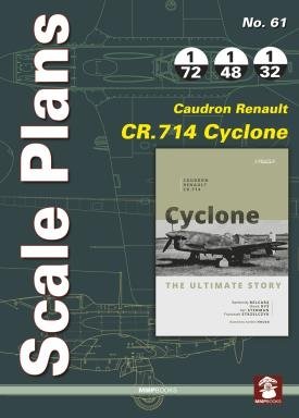 MMP Books 58242 Plans à l'échelle n° 61 Caudron-Renault CR.714 Cyclone EN