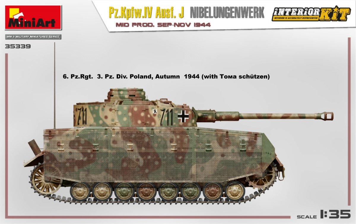 MiniArt 35339 Pz.Kpfw.IV Ausf. J Nibelungenwerk. MOYENNE PROD. SEP-NOV 1944 KIT INTÉRIEUR 1/35 – image 6