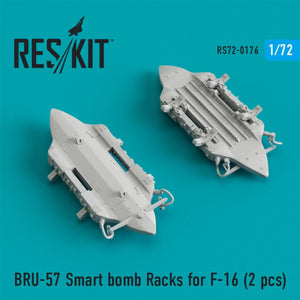 RESKIT RS72-0176 BRU-57 SUPPORTS DE BOMBES INTELLIGENTS POUR F-16 (2 PIÈCES) 1/72