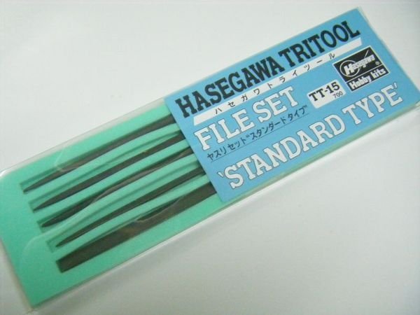 Jeu de limes Hasegawa TT15 (type standard) série Trytool