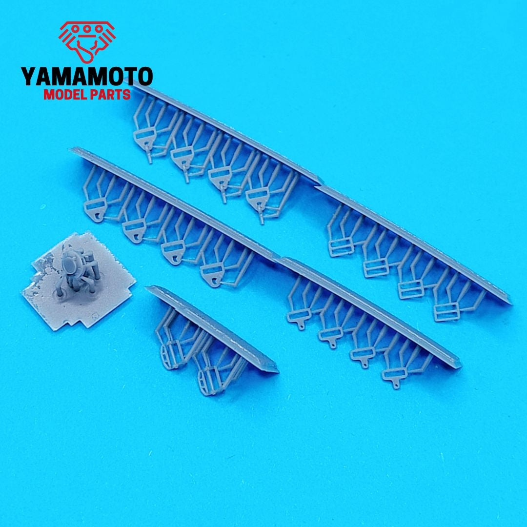 Ceintures de sécurité de course Yamamoto YMPTUN116, 4 points, lot de 1 - Noir et rouge, échelle 1/24  – image 5