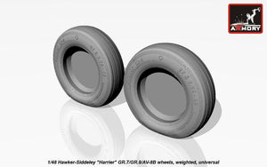 Armory Models AW48405 Hawker-Siddeley Harrier GR.7/GR.9/AV-8B wheels w/ weighted tyres 1/48 – zdjęcie 7