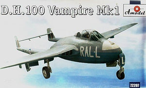A-Model 72207 British Jet-Engine Fighter De Havilland DH.100 Vampire Mk.I 1/72
