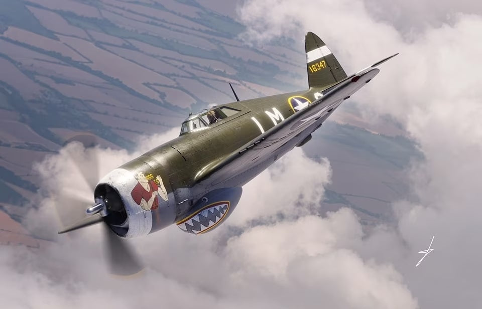 Dora Wings 48054 Republic P-47C Thunderbolt avec réservoir de convoyage 1/48