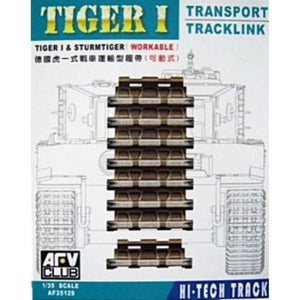 AFV Club 35129 TIGER I &amp;amp; STURMTIGER TRACKLINK DE TRANSPORT RÉALISABLE 1/35