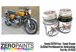 Zero Paints ZP-1532 Honda CB750 Four - Peinture Orange Candy (2 x 30 ml)