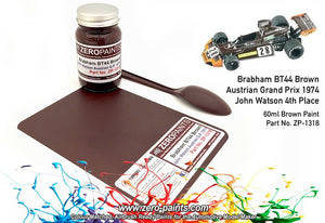 Peinture marron Brabham BT44 (John Watson, Grand Prix d&amp;#39;Autriche 1974) Zero Paints ZP-1318, 60 ml