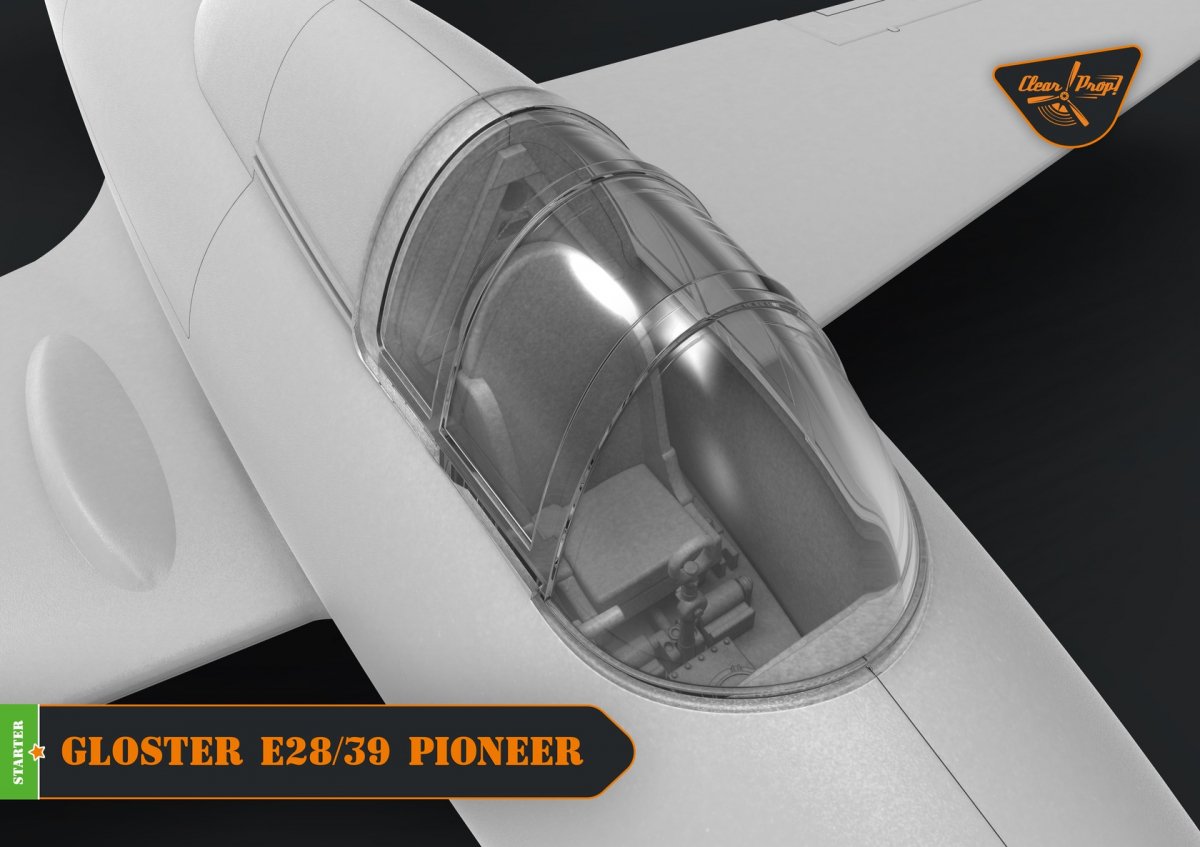 Clear Prop! CP72007 GLOSTER E28/39 PIONEER STARTER KIT 1/72 – zdjęcie 7