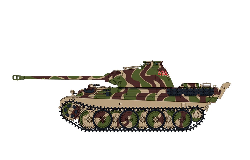 Maquette Meng TS-052 Char moyen allemand Sd.Kfz. 171 Panther Ausf.G Early/Ausf.G avec blindage antiaérien 1/35  – imagen 10