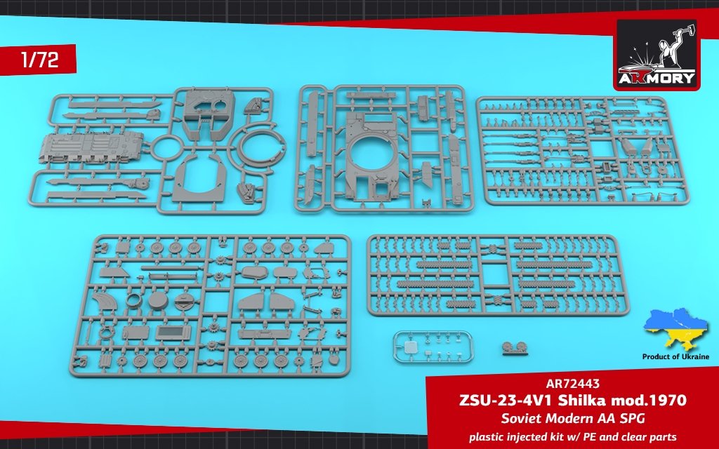 Armory Models 72443 ZSU-23-4V1 Shilka mod.1970 Canon automoteur antiaérien soviétique moderne 1/72 – image 15