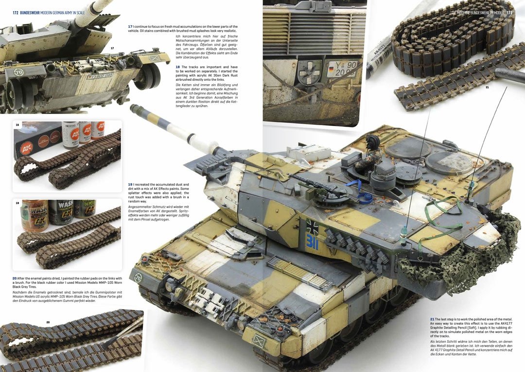 AK Interactive AK524 BUNDESWEHR – ARMÉE ALLEMANDE MODERNE À L&amp;#39;ÉCHELLE EN/DE – immagine 8