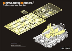 Plaques de blindage Voyager Model PE35947 pour le chasseur de chars allemand Marder III (Sd.Kfz.139) de la Seconde Guerre mondiale, compatible avec la maquette TAMIYA 35248 au 1/35