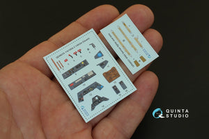 Intérieur imprimé en 3D et coloré sur papier décalcomanie pour le Yak-1 (milieu de production) de Quinta Studio QD48003 (compatible avec tous les kits) à l&amp;#39;échelle 1/48. – image 4