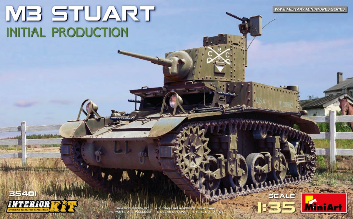 MiniArt 35401 M3 STUART PRODUCTION INITIALE 1/35