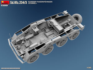 MiniArt 53001 Sd.Kfz.234/3 SCHWERER PANZERSPAHWAGEN STUMMEL 1/35 – zdjęcie 8