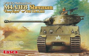 Asuka 35-020 Char moyen américain M4A3E8 Sherman « Easy Eight » avec chenilles T66 1/35