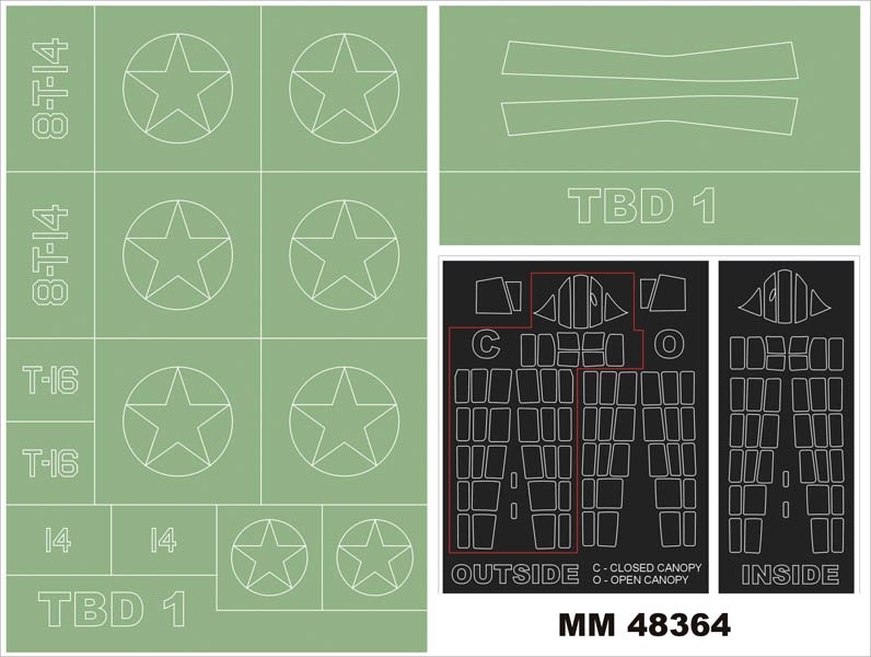 Montex MM48364 TBD-1 DÉVASTATEUR GWH L4807 1/48