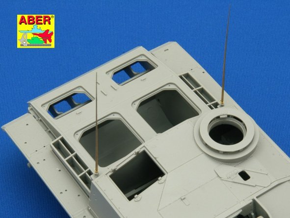 Tiges d&amp;#39;antenne allemandes Aber R-26 de 2 m (ensemble de 3 pièces) (1/35)  – image 5