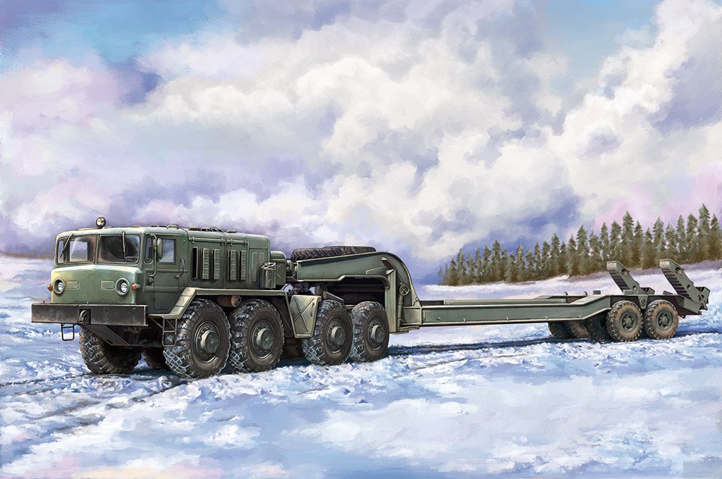 Trumpeter 07194 MAZ-537G type intermédiaire avec semi-remorque MAZ/ChMZAP 5247G 1/72