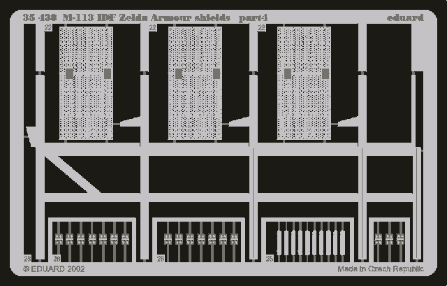 Eduard 35438 M-113 IDF Zelda blindage boucliers 1/35 Academy – immagine 4