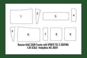 Hobby Boss 85523 Tracteur russe KrAZ-260B avec semi-remorque MAZ/ChMZAP-5247G 1/35 – image 5