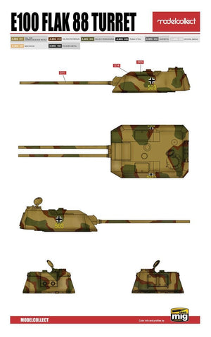 Modelcollect UA72150 WWII Germany landcruiser p.1000 ratte weapon set pack 1/72 – zdjęcie 5
