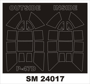 Montex SM24017 P-47D RAZORBACK Kinetic 1/24