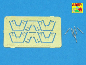 Aber 350L-46 Ensemble de 6 canons Flak 28 de 4 cm avec boucliers pour la marine allemande (1/350)