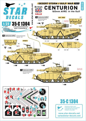 Star Decals 35-C1304 Tempête du désert 4 1/35