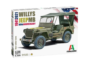Italeri 3635 Willys Jeep MB 80e anniversaire 1941-2021 1/24 – Bild 2